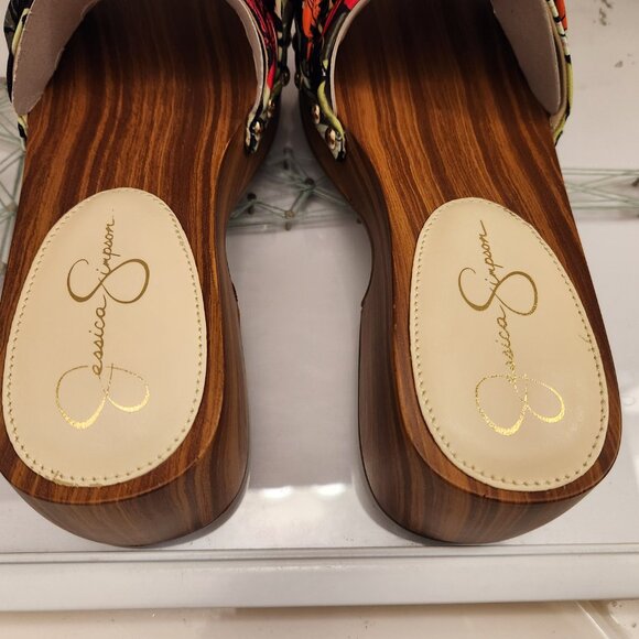 Jessica Simpson "Resima" Tropical Multi" Lily of Jungle Sandals. NIB. Size 6 - Picture 9 of 13